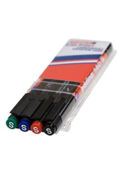 EDDING 140S НАБОР МАРКЕРОВ 4 ЦВЕТА D=0.30ММ ДЛЯ ПОДПИСЕЙ НА ПВХ