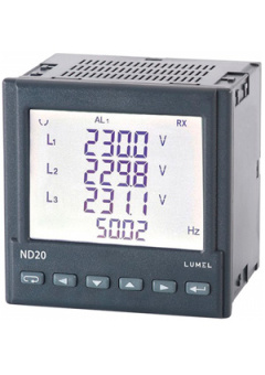 ND20 221105E0, 3-phase network meter, LCD