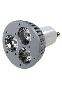 FEX107 GU10, 3x1W 220В лампа светодиодная, цвет теплый белый