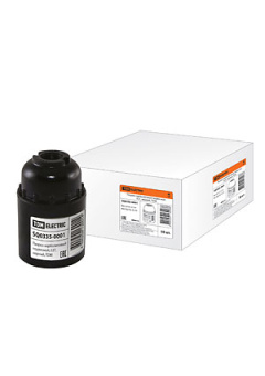 SQ0335-0001, Патрон карболитовый подвесной, Е27, черный,