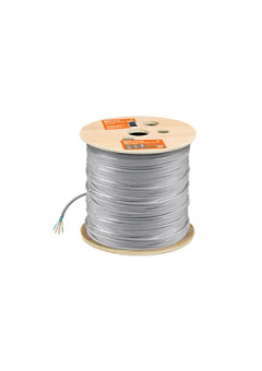 SQ0107-0104, FTP4-ST Cat6, витая пара 4х2х23AWG (305м) solid, ПВХ, серый (F/UTP)