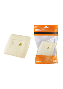 SQ1805-0049, Розетка телефонная RJ11  сл. кость "Онега"