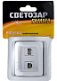 SV-54119-W, Розетка комбинир.,телефон.+компьютер