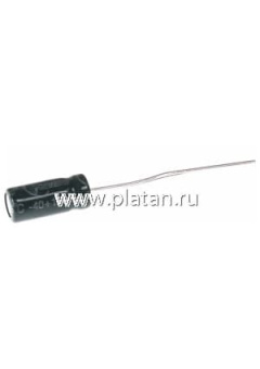 ECAP (К50-35), 10 мкФ, 25 В, 105C, Конденсатор электролитический алюминиевый