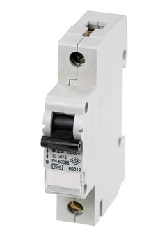 60012, Автоматический выключатель 1 полюс.20А, тип В