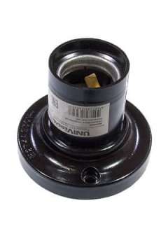 ПАТРОН  Е27 КАРБ. ПОТОЛОЧНЫЙ  4А 250В