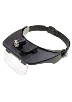 MG81001-C ОЧКИ МОНТАЖ. С LED ПОДСВ. 3 СВЕТОД.1.2Х 1.8Х 2.5Х 3.5Х