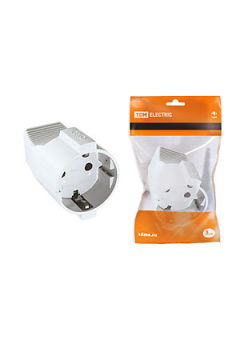 SQ1806-0031, Кабельная розетка 2П+З  с з/ш 16А 250B белая