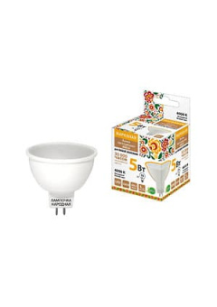 SQ0340-0130, Лампа светодиодная MR16-5 Вт-230 В-4000 К GU5,3 Народная