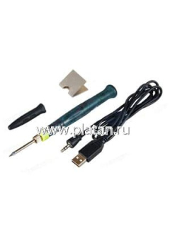 12-0180, Паяльник мини, USB-5В/8Вт, керамич. нагреватель