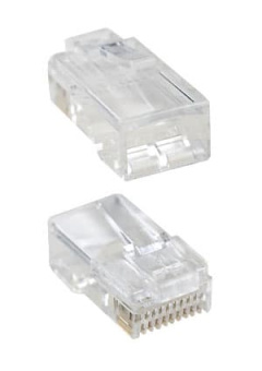 TP10P10C (RJ45) ВИЛКА ТЕЛЕФОННАЯ НА КАБЕЛЬ