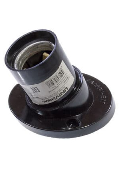 ПАТРОН  Е27 КАРБ. НАСТЕННЫЙ  4А 250В