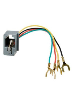 05-1101, розетка телефонная 4р4с пласт. 616е с отводами 82мм(fd-6041)