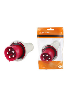 SQ0601-0009, Вилка 045 3Р+РЕ+N 125А 380В IP54