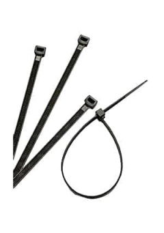 FS280CW-C, кабельный хомут черный 280мм х 4,5мм (упак.100 шт)