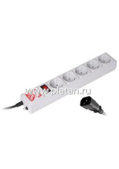 SPG-B-Ext, Удлинитель сетевой с фильтром, подключение к ИБП (UPS), 5 розеток, 1.9м