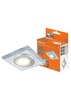 SQ0359-0043, Светильник встраиваемый СВ 03-01 MR16 50Вт G5.3 зеркальный/хром