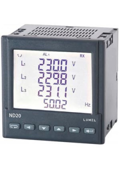 ND20 221104E0, 3-phase network meter, LCD