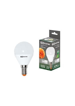 SQ0340-0008, Лампа светодиодная FG45-5 Вт-220 В-3000 К E14