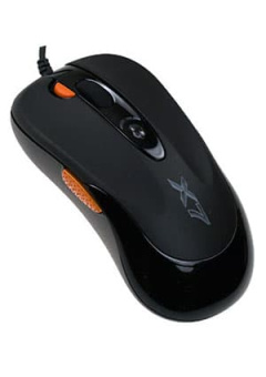 A4TECH X-705K, Мышь игровая, память 16Кб, 2000dpi, черная