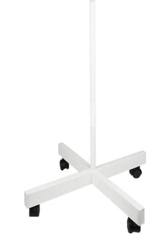 31-0830, Стойка напольная для ламп-луп, четырехлучевая, цвет белый