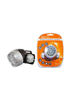 SQ0350-0004, Фонарь светодиодный "Налобный", 18 светодиодов 54 лм/Вт, бат. 3*AAA