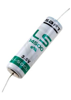 LS14500CNA, SAFT3.6В, литий, (LR06), с выводами ,1шт.