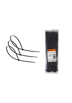 SQ0515-0224, Хомут 7,6х350мм нейлон (черный) (100шт)