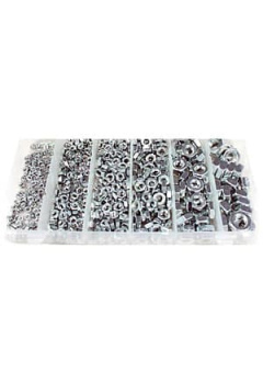 47615 НАБОР ГАЕК М3 М4 М5 М6 М8 М10 600 ПРЕДМЕТОВ